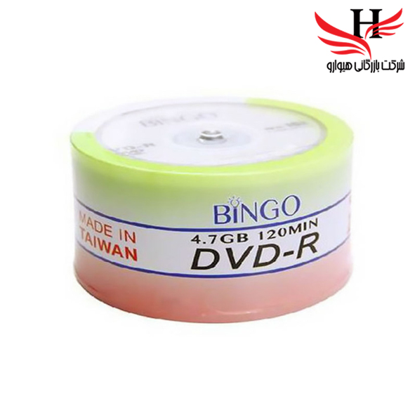 تصویر پک 50 تایی دی وی دی خام برند BINGO